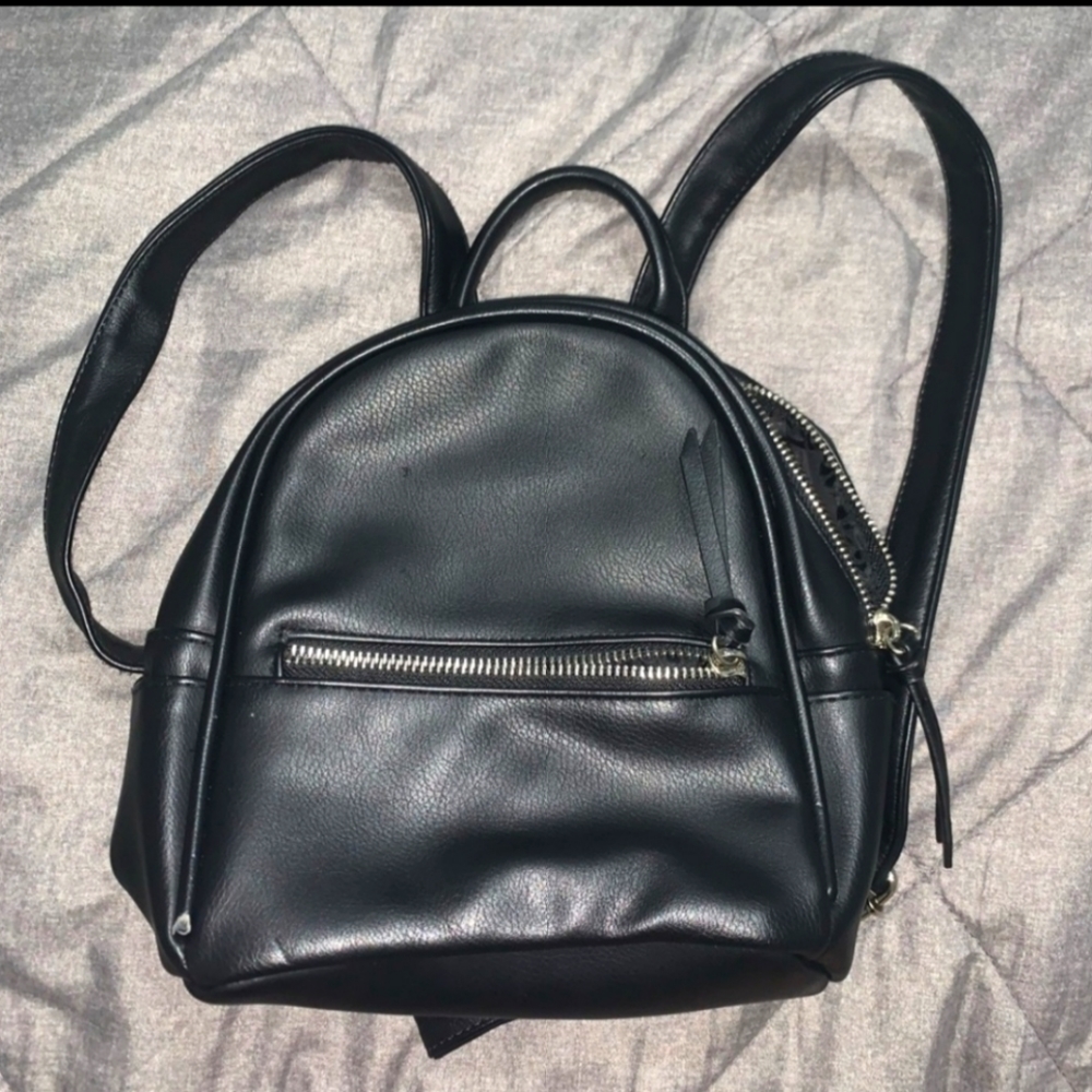 Mossimo Supply Co Black Mini Backpack - image 1